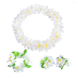 Fleurs décoratives 4 pcs casque hawaïen