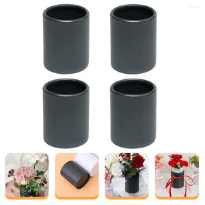 Fleurs décoratives 4 pcs Pot Hug Bucket Small Flower Flower Paper Round Favor Favor Boxes Gift Bride