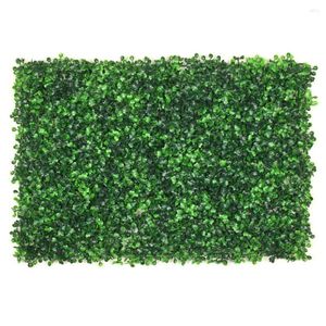 Flores decorativas 440x60 cm Planta verde artificial Césped Alfombra para el hogar Jardín Pared Paisajismo Plástico Césped Puerta Tienda Telón de fondo Imagen Hierba