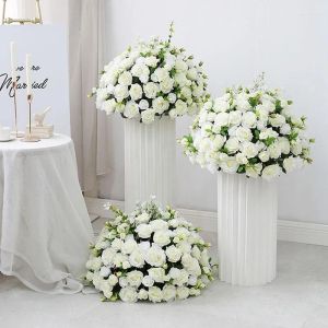 Fleurs décoratives 45cm70cm personnalisé grande boule de fleurs artificielles centres de table de mariage stand décor géométrique étagère fête scène di ZZ
