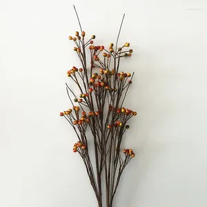 Fleurs décoratives 4pcs / lot Design Christmas Artificial Tree Branch Decoration Foam Multi Color Berry For Home