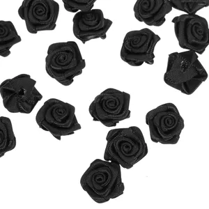 Mini roses artificielles séchées, 50 pièces, fleurs décoratives, pour décoration, épingle à cheveux, vente en gros