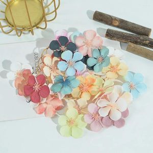 Fleurs décoratives 50pcs Cherry Blossom Petals Heads Artificial Silk for Wedding Home Decor Party Supplies DIY Scrapbook Card Craft