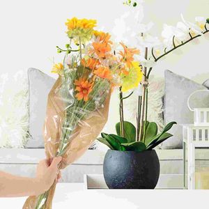 Fleurs décoratives 50pcs Sacs d'emballage floral