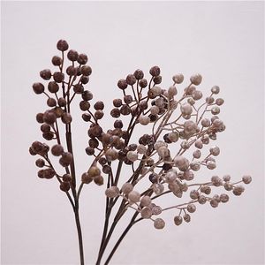 Flores decorativas 51 cm Nodic Artificial Berry Flower Branch Fake Fruit Plants Po Props Home Wedding Christmas Decor