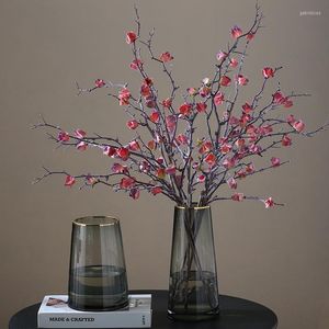 Fleurs décoratives 75CM Simulation Enkianthus Chinensis soie artificielle branche en plastique pour la maison mariage bricolage décoration coquille faux