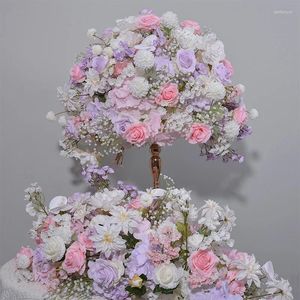 Flores decorativas Artificiales Centreros de boda de Bola de Bola Floral Personalizado de 65 cm