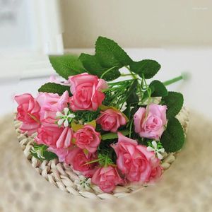 Fleurs décoratives fausses artificielles fleur décoration de mariage de rose coréenne SIMPE SIMULATE