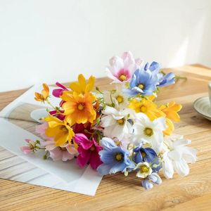 Flores decorativas flor artificiales rama simple persa crisantemo gesang fiesta de bodas para el hogar organizando suministros