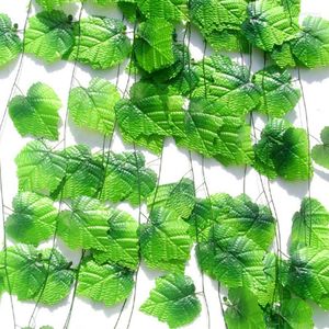 Fleurs décoratives artificielles feuilles de lierre vert 230 cm de long plantes vigne faux feuillage bricolage maison jardin décoration de mariage