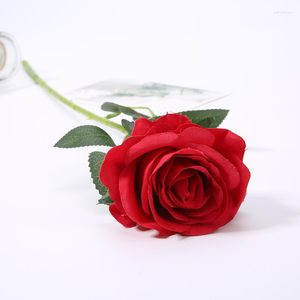 Fleurs décoratives Roses en soie artificielles fleur pour la maison jardin bureau chambre décoration mariage fête d'anniversaire anniversaire Saint-Valentin