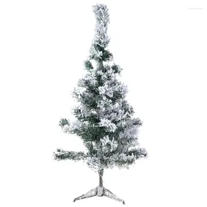 Flores decorativas Artificial White Snow Pine Tree Adornment Desktop Suministros de decoración