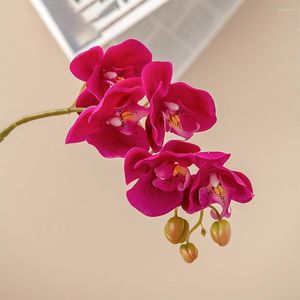 Flores decorativas Hermosas Po Props Mariposa falsa Orquídea Sin riego Flor Boda Pografía Arte Simulación