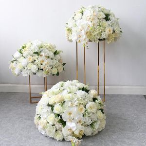 Fleurs décoratives grande boule de fleurs décoration de fond de mariage collier de route noël maison El