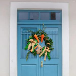 Décoration murale de guirlande de Pâques de fleurs décoratives avec carotte d'oeufs pour l'avant de mariage