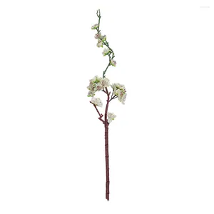 Flores decorativas Plantas falsas Flose Blossom Tree Artificial Red/White/Pink Garden Adorno Durable Plástica de seda Decoración de bodas de seda