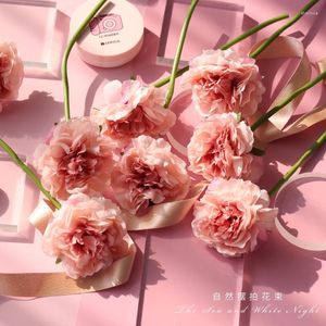 Fleurs décoratives Style INS artificielle Vintage Rose décoration de Table pour cosmétiques vin Po fond photographie Fotografia