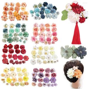 Fleurs décoratives matériel fournitures de fête robe ornement Kit artificiel couvre-chef accessoires soie mélangée Floral marguerite hortensia