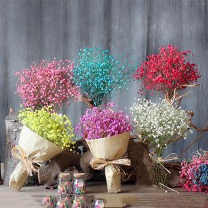 Flores decorativas secas naturales importadas Gypsophila ramo de flores de simulación Real Happy Shooting Props Material adhesivo