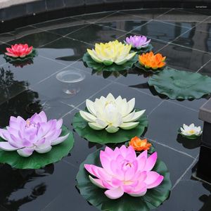 Figurine de plantes et fleurs décoratives, décoration de Lotus, fontaine artificielle, ornement de Surface d'eau