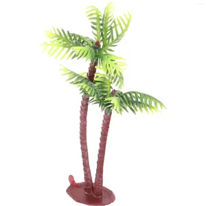 Fleurs décoratives en plastique cocotier palmier Pots miniatures bonsaï artisanat Micro paysage bricolage décor artificiel