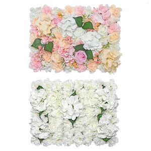 Fond de tapis de panneau floral de roses de fleurs décoratives pour la décoration de spectacle de scène de mariage