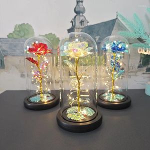 Fleurs décoratives Lumière éternelle Light Eternal avec papillon Artificiel Galaxy Lamp Valentin Day Gift For Girlfriend Mother's