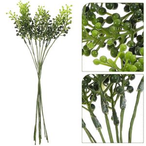 Fleurs décoratives simulées plante verte décoration tiges de verdure artificielles décors à la maison pièce maîtresse de mariage Branches fête