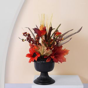 Fleurs décoratives plante simulée Dali tournesol en pot arbres artificiels bonsaï variété aléatoire sans Pot de fleur