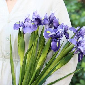 Fleurs décoratives Simulation fleur plante artificielle décor pivoine Iris Faux décoration de mariage bureau maison