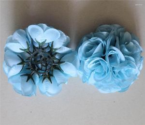 Fleurs décoratives SPR 15cm mariage soie baiser boule lieu de rencontre décoration lac bleu-plastique intérieur célébration fleur fête