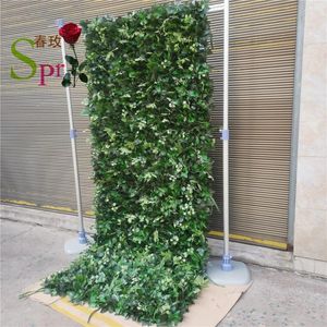 Flores decorativas SPR Telón de fondo personalizado para decoración de bodas Tela Plástico Blanco Rosa Rosa Glicina Seda Artificial Roll Up Wall Flower