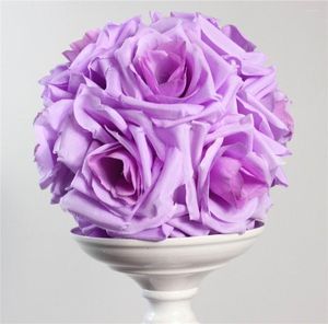 Fleurs décoratives SPR violet 15 CM 20 pièces Pomander Rose boule mariage baiser fleur fête/décoration de la maison