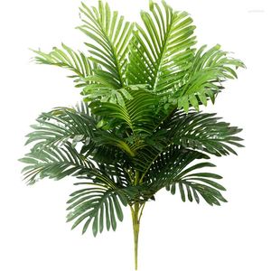 Fleurs décoratives Tropical palmier artificiel grande fausse plante soie branche de noix de coco salle familiale décoration de noël bricolage 75 cm