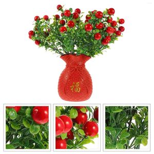 Vase de fleurs décoratives pour ornement de bureau