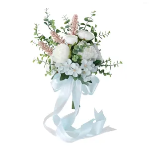 Flores decorativas ramos de boda para novias que tienen ramo de la iglesia graduación