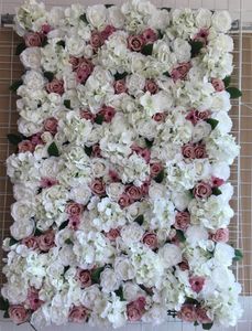Fleurs décoratives décoration de mariage mur d'hortensia Rose artificielle pour fond et Center de Table fleur 10/couronnes Lo't