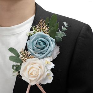 Fleurs décoratives produits de mariage mariée et Miss Champagne fleur artificielle poitrine 420 décorations de fête pour adultes
