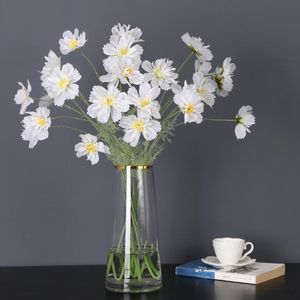 Couronnes de fleurs décoratives 2 pièces vente en gros fleur artificielle Coreopsis Galsang pour mariage soie chrysanthème Gerbera plantes