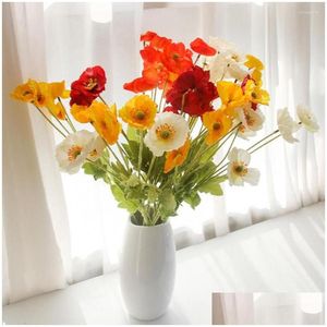 Décoratif Fleurs Couronnes Soie Artificielle Longue Tige Pendaison De Crémaillère Jardin Table Décor Diy Partie Bouquet De Mariée Drop Delivery Home Fes Dhh5H