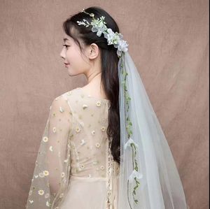 Couronnes de fleurs décoratives Couronne de coiffure de mariée Simulation de fleur de mariage coréen Fée Beauté Bord de mer Vacances Pographie