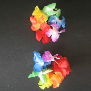 Couronnes de fleurs décoratives Hawaiian Flower Leis Garland Collier Party Hawaii Beach Fun Luau Wedding