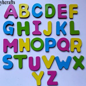 Decoratieve objecten Beeldjes 26PCSLOTHoofdletter alfabet Letters koelkastmagneet Engels zelf leren Leer je eigen intelligentie speelgoed DIY puzzelspellen Geschenken 230412