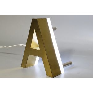 Objetos decorativos Figuras 3D LED moderno número de casa signo oro color blanco luz metal al aire libre impermeable el puerta placa letra dirección número para casa 230823