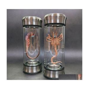 Objets décoratifs Figurines Alien Jar Xenomorph Spécimen Faceher Embryon Glass Movie Prop Replica 230224 Drop Delivery Home Garden Dh9Gk