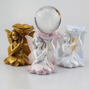 Objets décoratifs Figurines Papillon Fée Figurine Présentoir pour Cristal Verre Lentille Boule P ographie Lensball Base Sphère Oeuf Globe Titulaire Décor À La Maison 230725