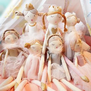 Objetos decorativos Figuras nórdicas 50 cm Hada Calmante Niña Muñeca Juguetes de peluche para bebés Niñas Dormir Niños Regalo Decoración de la habitación Decoración del cuarto de niños 220827