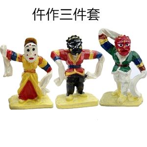 Objets décoratifs Figurines figurine en résine mental psychologique table de sable boîte de jeu tribunal thérapie masque homme assistant 230704