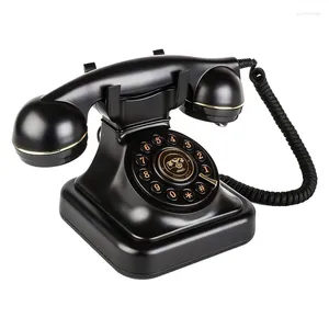 Plaques décoratives téléphone fixe rétro, téléphones Vintage à l'ancienne avec cloche en métal classique pour le bureau et la maison