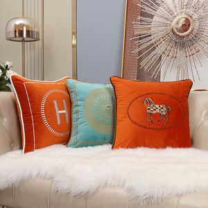 Couvre-oreillers décoratifs coussins Coussins, Velvet Soft Velvet Boho Vintage Square Aireau pour le salon canapé-lit décor